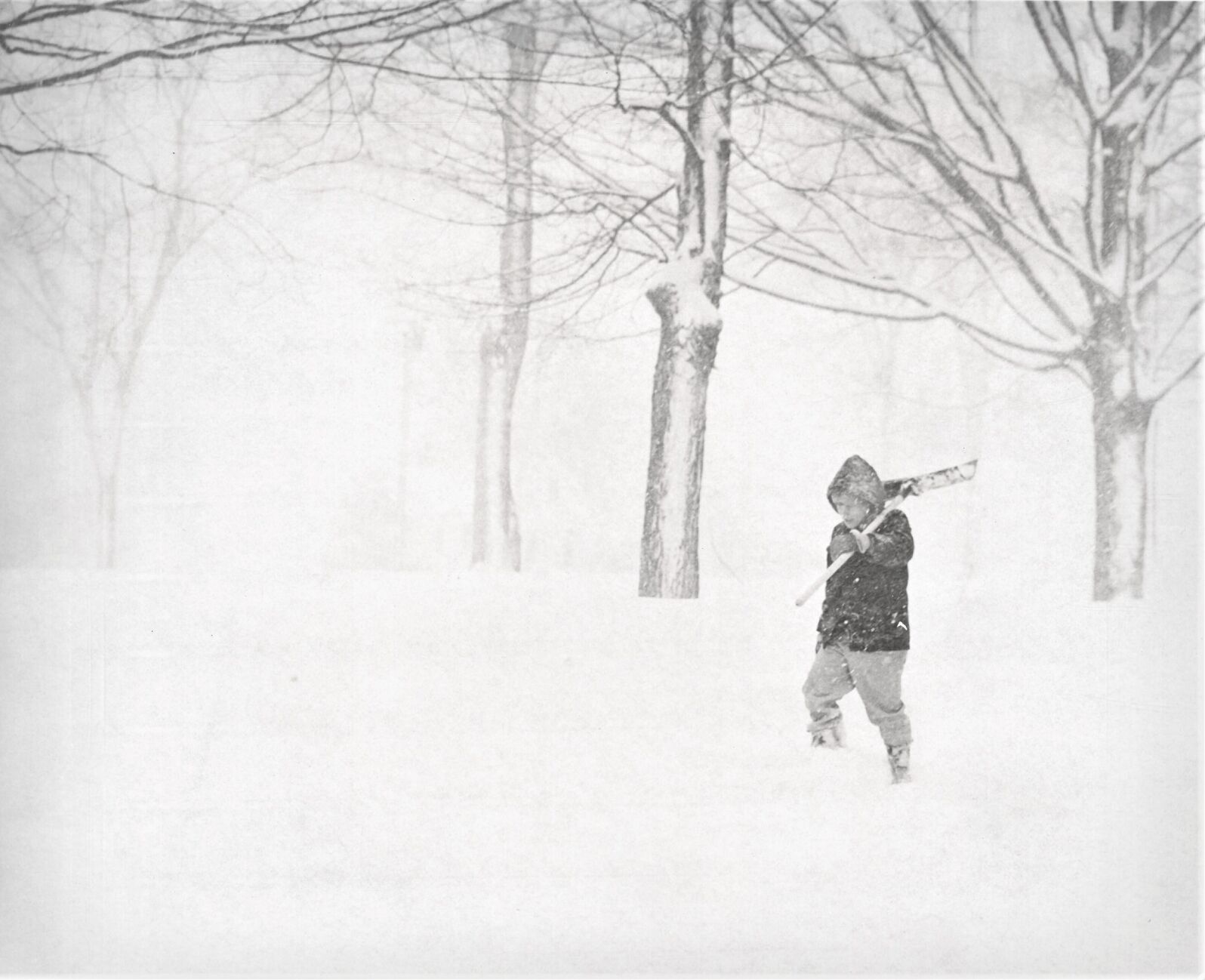Shoveling snow